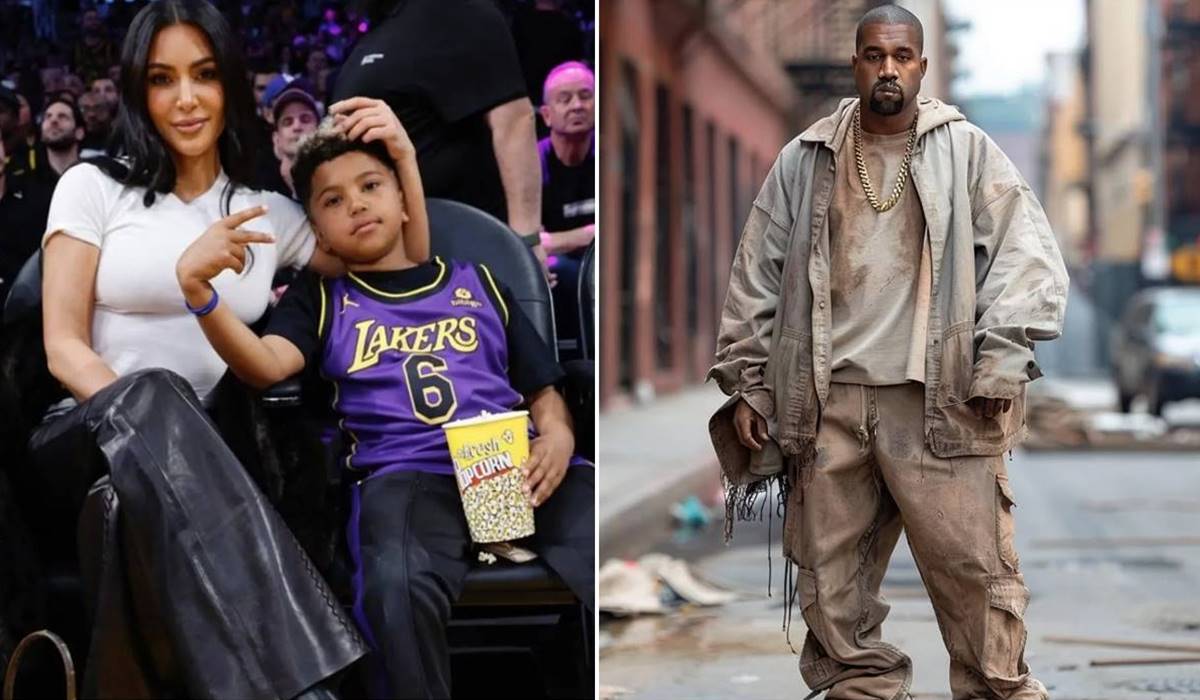kanye west saint west kim kardashian