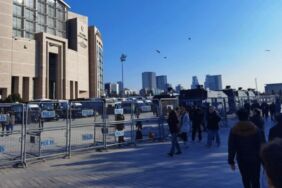 Çağlayan Adliyesi çevresinde geniş güvenlik önlemi Yollar trafiğe kapatıldı