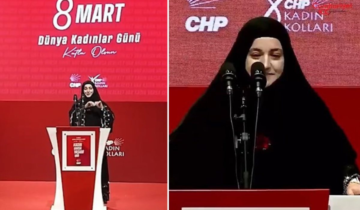 Depremzede Pınar Arslan'dan CHP’nin 8 Mart etkinliğinde dikkat çeken hamle!
