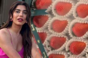 Ebru Şancı'nın Londra'daki paylaşımı şaşırttı! 28 çileğin fiyatı dudak uçuklattı