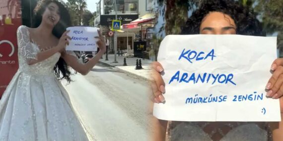 Gelinliğini giydi ‘Koca aranıyor, mümkünse zengin’ yazısıyla sokaklara çıktı: Sebebi herkesi şaşırttı!