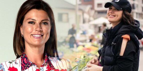 Açelya Akkoyun halk pazarında: ‘Hayat belki de bu basit alışkanlıklarda gizlidir’