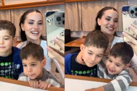 Fahriye Evcen ve oğullarından karavan keyfi 'Havada aşk var'