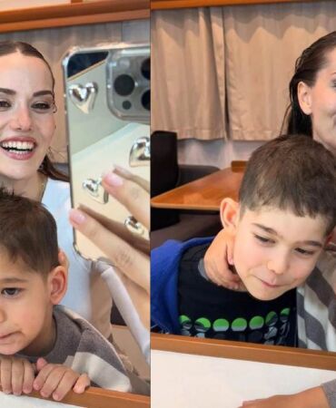 Fahriye Evcen ve oğullarından karavan keyfi 'Havada aşk var'
