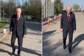 MHP'den dikkat çeken paylaşım Devlet Bahçeli yürürken görüntülendi!