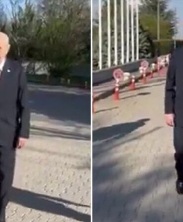 MHP'den dikkat çeken paylaşım Devlet Bahçeli yürürken görüntülendi!