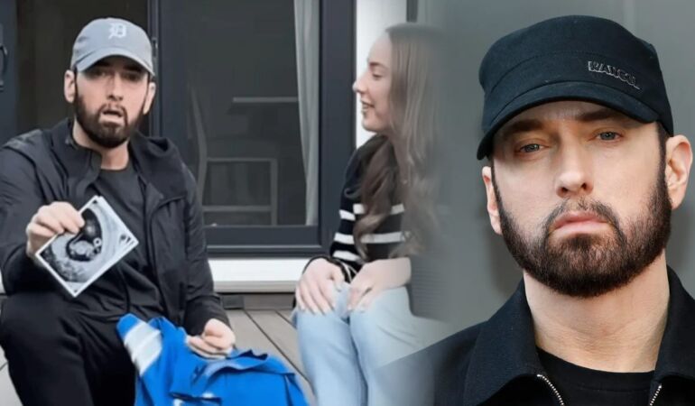 Rapçi Eminem 52 yaşında dede oldu Kızı Hailie ilk bebeğini dünyaya getirdi!