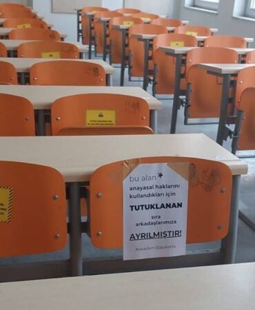 Yıldız Teknik Üniversitesi öğrencilerinden boykot