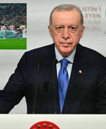 recep tayyip erdoğan pankart