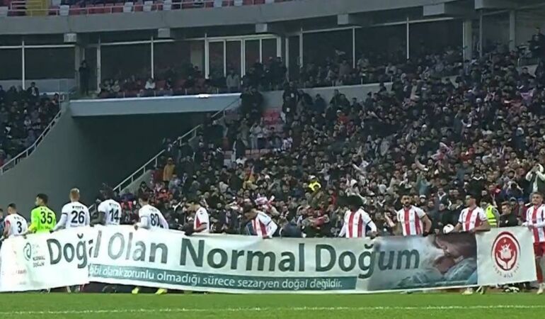 sivasspor normal doğum pankartı