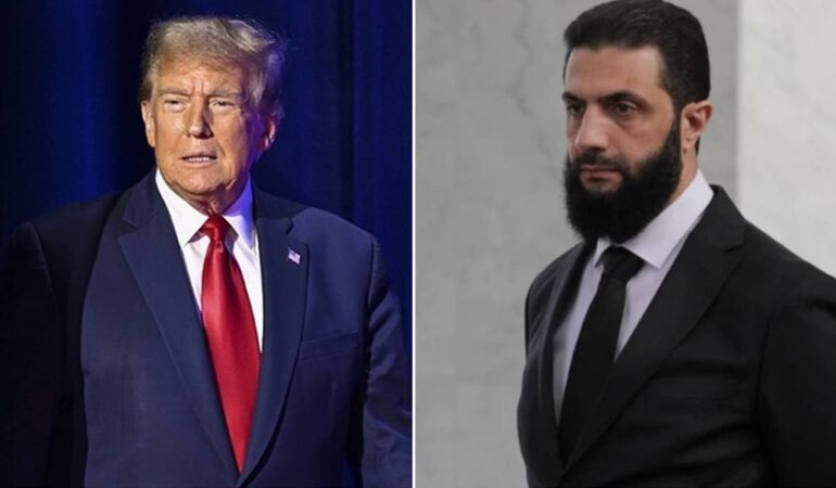 Donald Trump, Suriye Devlet Başkanı Ahmed eş-Şara ile bir araya geldi!