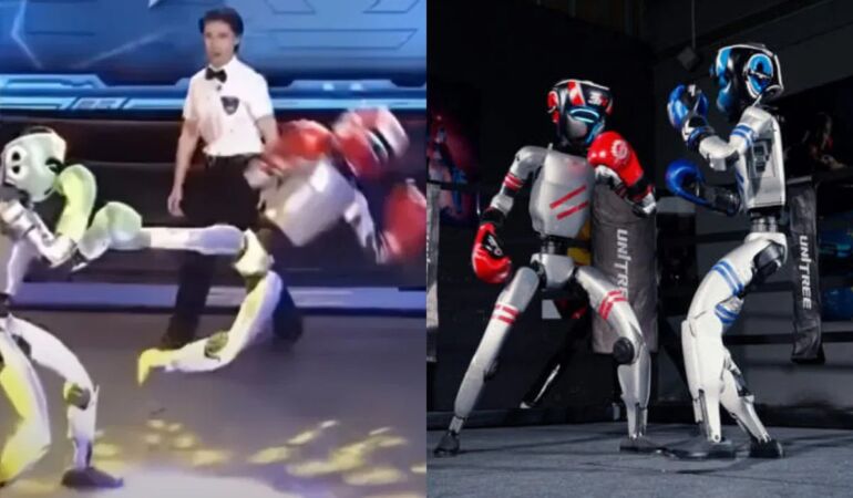 Dünyanın İlk İnsansı Robot Boks Turnuvası Çin’de düzenlendi