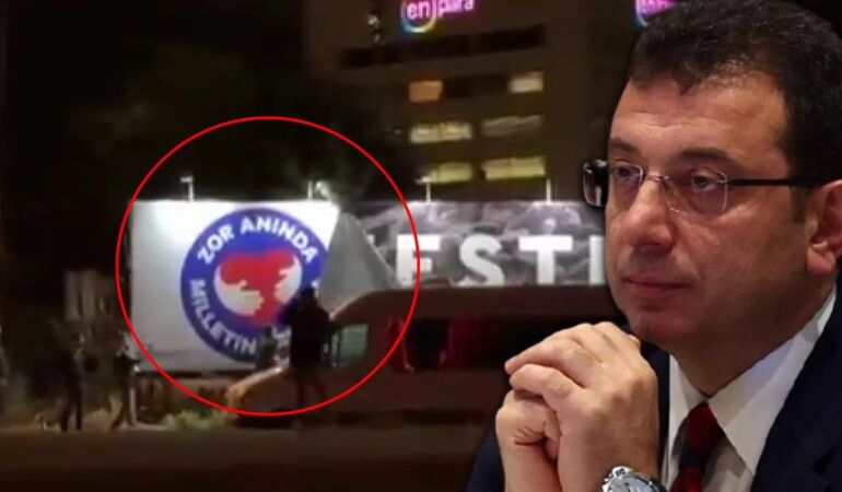 Ekrem İmamoğlu’nun fotoğrafının yer aldığı İBB afişleri gece saatlerinde söküldü