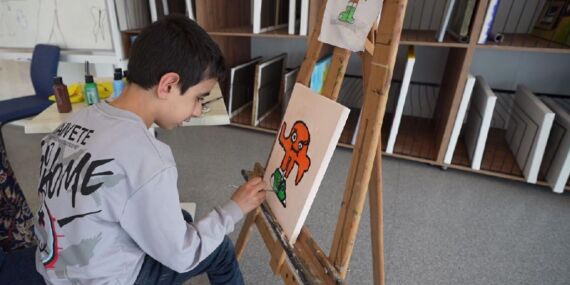 Geleceğin ressamı otizmli Muhammed’ten ilham dolu sergi