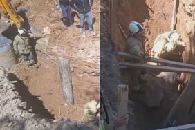 İnşaat alanında göçük meydana geldi Mahsur kalanlar var