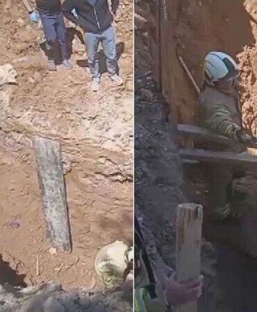 İnşaat alanında göçük meydana geldi Mahsur kalanlar var