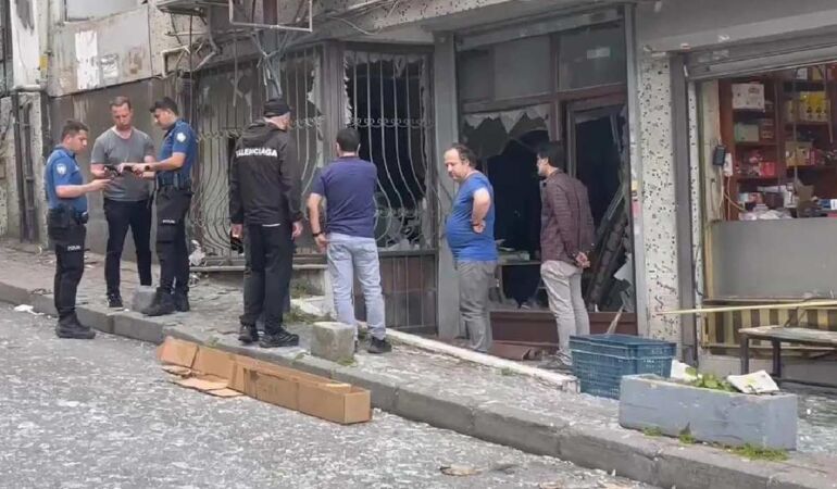 İstanbul'da büfede patlama!