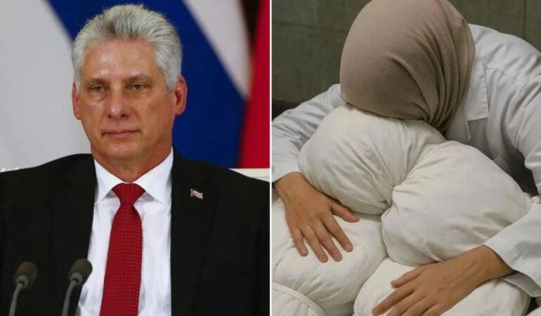 Küba lideri, 10 çocuğundan 9'unu kaybeden Filistinli kadın doktoru paylaştı