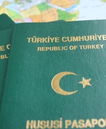 O meslek grubuna yeşil pasaport yolda