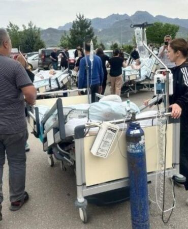 Tunceli Devlet Hastanesi'nde yangın!