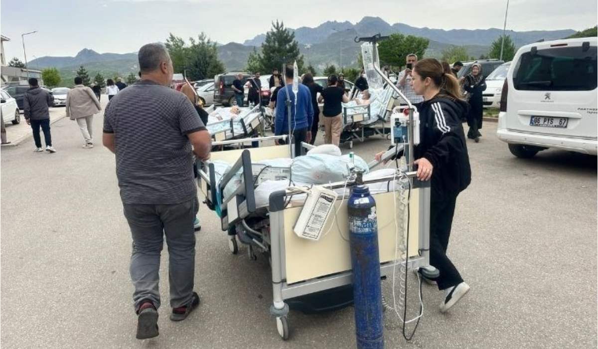 Tunceli Devlet Hastanesi'nde yangın!
