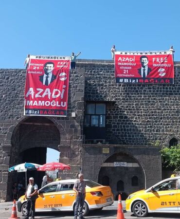 diyarbakır imamoğlu pankartı