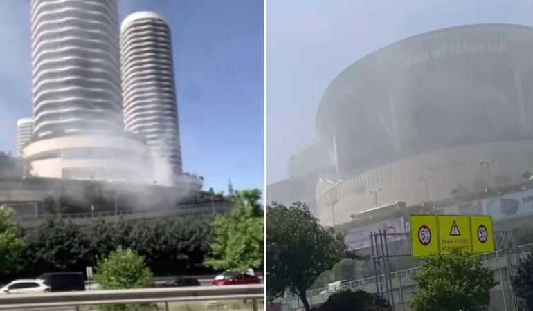 Mall Of İstanbul AVM’de korkutan yangın!