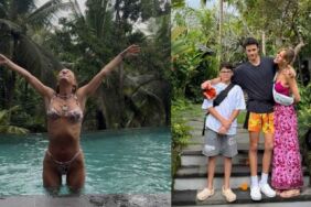 Çağla Şıkel oğullarıyla Bali'de aile tatilinin keyfini çıkarıyor...