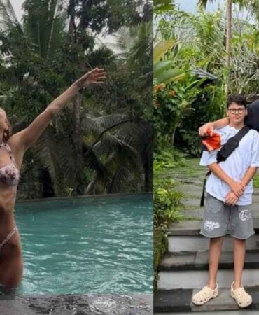 Çağla Şıkel oğullarıyla Bali'de aile tatilinin keyfini çıkarıyor...