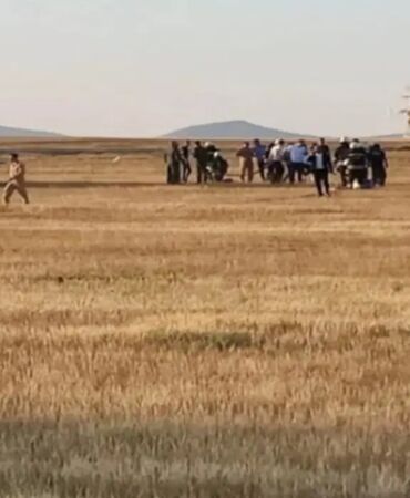 Konya'da Anka-3 düştü Bölgede geniş güvenlik önlemi alındı