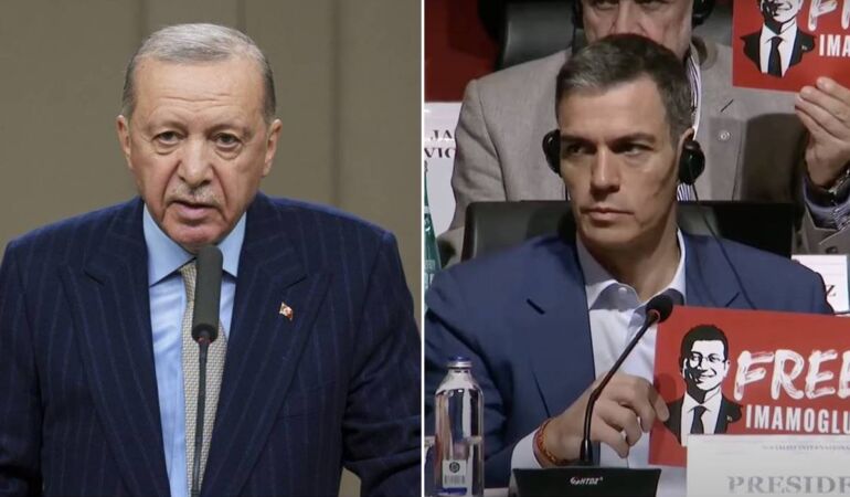 Cumhurbaşkanı Erdoğan’ın ‘Free İmamoğlu’ sitemi kısa sürdü: Pedro Sanchez ile samimiyeti dikkat çekti!