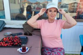 Perihan Savaş, Şarköy'de kiraz hasadına katıldı 'Kadir İnanır ile burada barışmıştık'