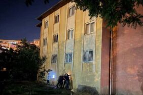 Polis lojmanında yangın Çok sayıda kişi hastaneye kaldırıldı!