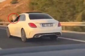 Ayakları dışarıda araç kullandığı için tepki çeken görüntülerin sahibi başsavcının oğlu çıktı!