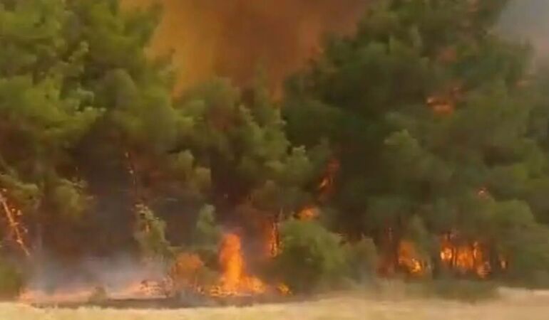 Yangın şimdi de o ülkeyi vurdu!