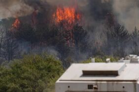 İzmir'de orman yangını Otoyol trafiğe kapatıldı!