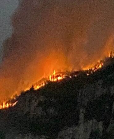 Karabük'te orman yangını 14 köyden 1006 kişi tahliye edildi
