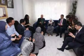 Şehit ailesi ziyaret