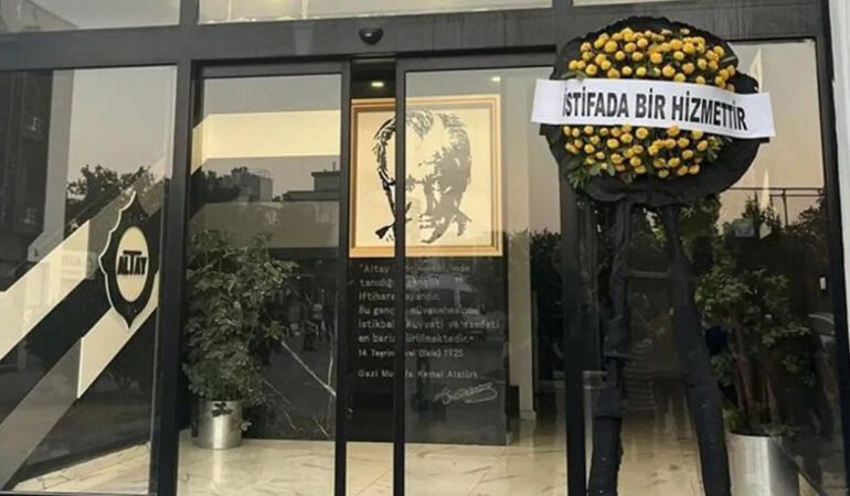 altay siyah çelenk