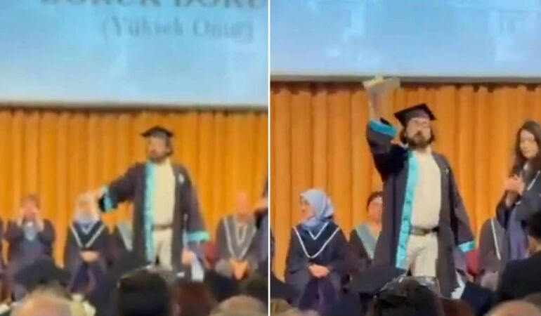 Ekrem İmamoğlu’na destek için diplomasını yırtmıştı: Doruk Dörücü gözaltına alındı!