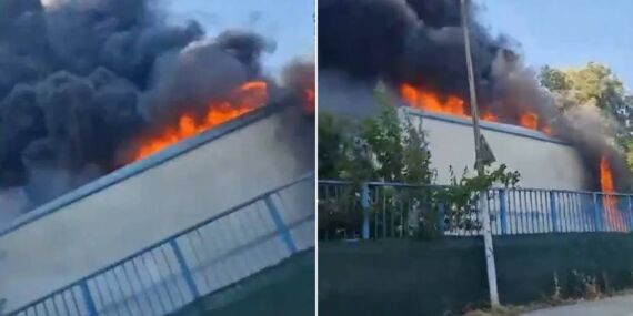 İstanbul Pendik’te İSKİ’ye ait tesiste yangın!