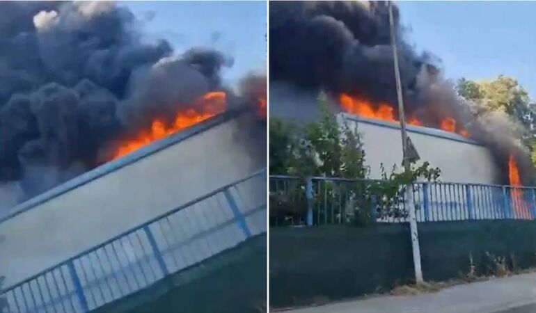 İstanbul Pendik’te İSKİ’ye ait tesiste yangın!