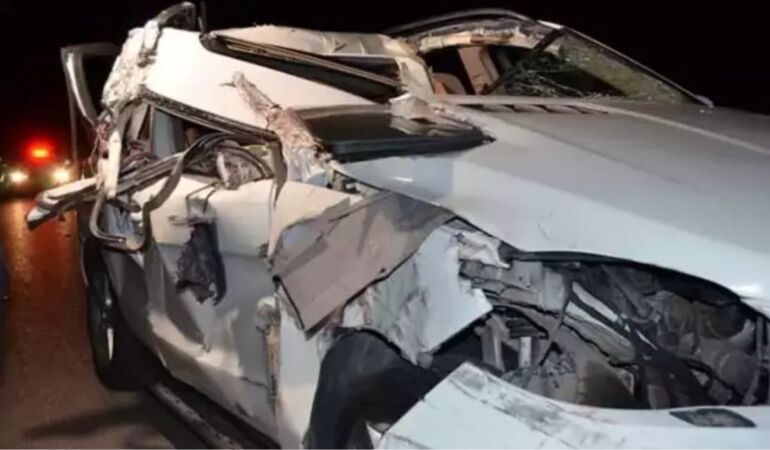 Merzifon’da trafik kazası meydana geldi: 1 ölü, 4 yaralı
