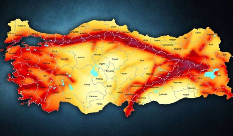 AFAD, Türkiye Deprem Tehlike Haritası’nı güncelledi: En tehlikeli iller belli oldu!