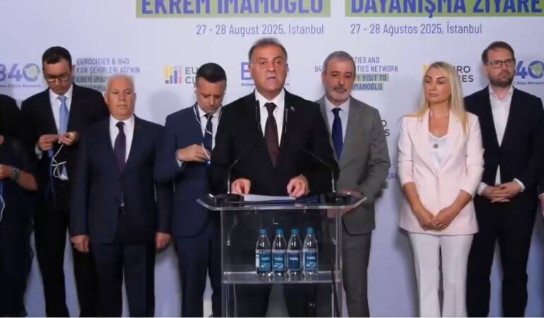 Avrupalı belediye başkanlarından Ekrem İmamoğlu’na özel ödül!