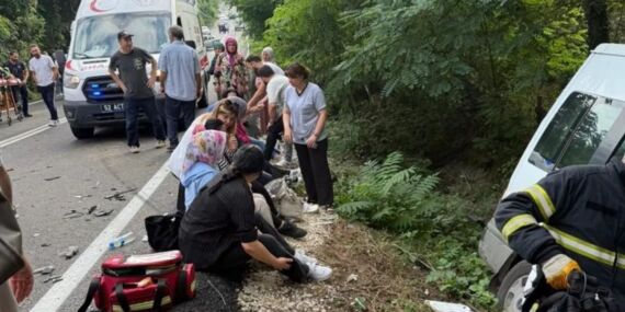 Ordu’da servis minibüsü kazası!