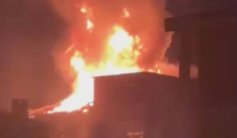 Beyoğlu’nda korku dolu anlar: Tüp, bomba gibi patladı!