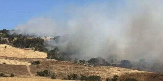 Çanakkale’de tarım arazisi yanıyor!