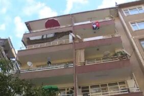 Balkonu çöken bina tahliye edildi!