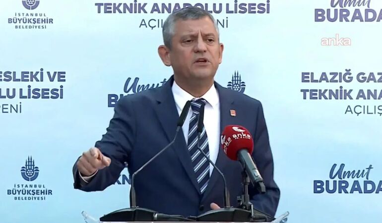 CHP lideri Özel “İmamoğlu’nun tek suçu seçimi kazanmaya azmetmek”